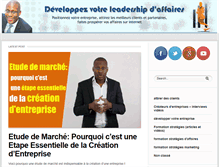 Tablet Screenshot of leadershipdaffaires.com